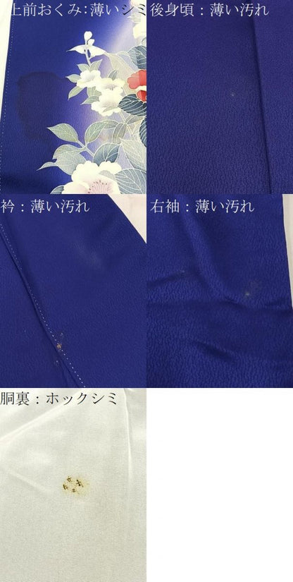 平和屋着物■訪問着 草花文 暈し染め 正絹 逸品 BAAW5691hj
