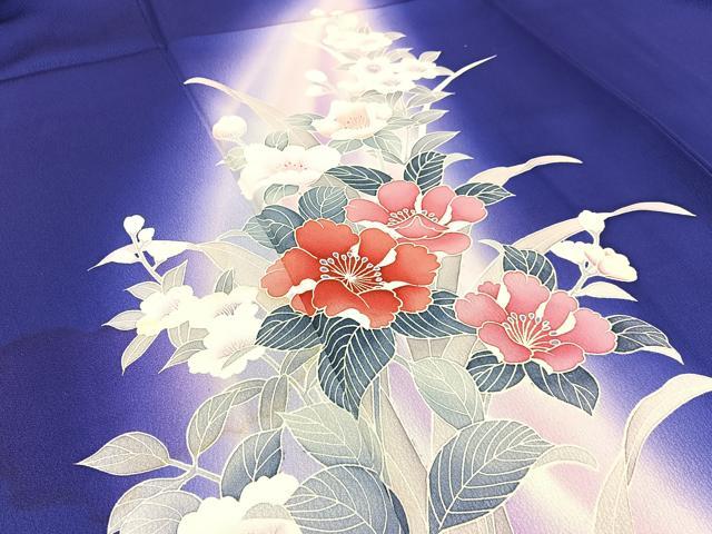 平和屋着物■訪問着 草花文 暈し染め 正絹 逸品 BAAW5691hj