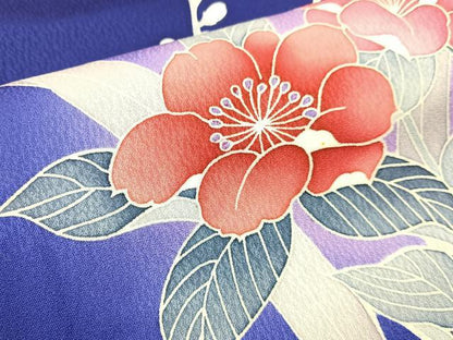 平和屋着物■訪問着 草花文 暈し染め 正絹 逸品 BAAW5691hj