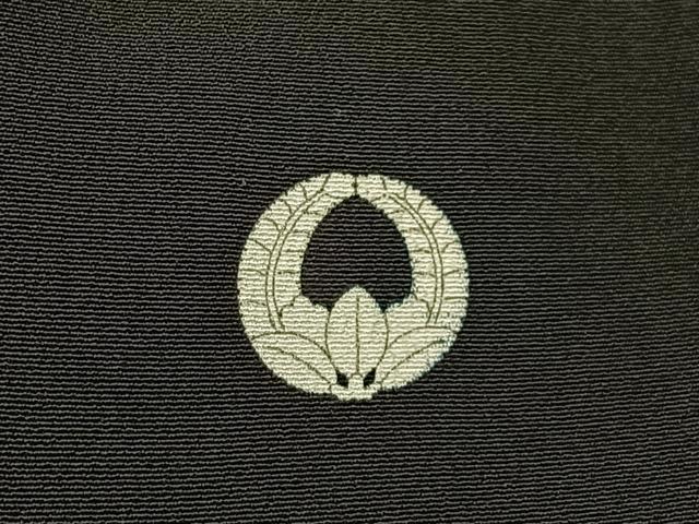 平和屋着物■中国三大刺繍 相良刺繍 黒留袖 鶴 金彩 正絹 逸品 BAAW5693hj