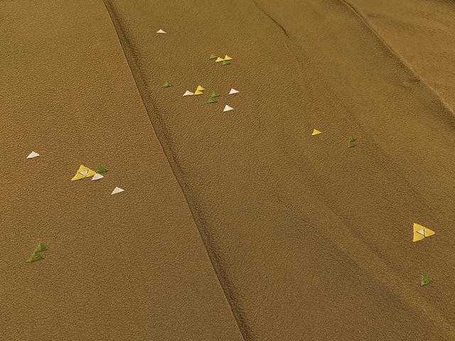 平和屋着物■訪問着 総刺繍 鱗文様 正絹 逸品 BAAW5695hj