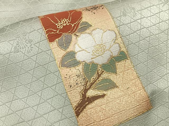 平和屋着物■訪問着　短冊花文　暈し染め　金彩　正絹　逸品　BAAW5714hj