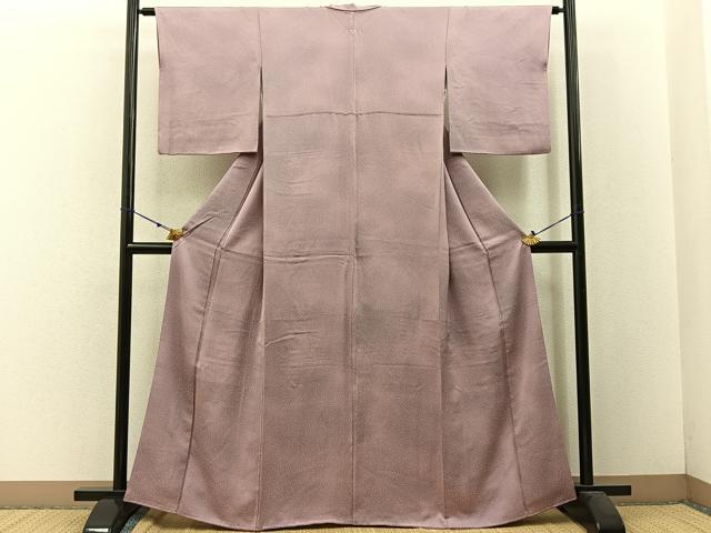 平和屋着物■上質な小紋 たたき染め 正絹 逸品 BAAW5717hj