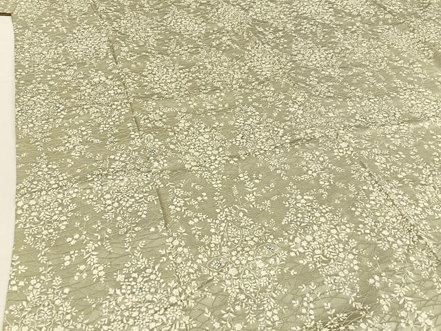 平和屋着物■上質な小紋 草花文 正絹 逸品 BAAW5719hj