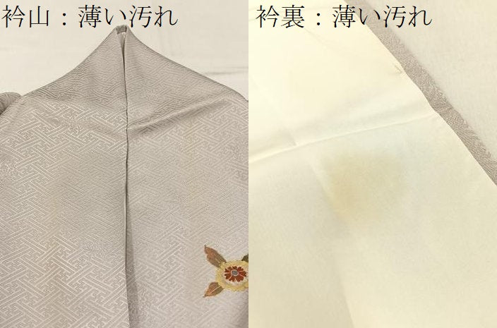 平和屋着物■訪問着 草花文 金彩 正絹 逸品 BAAW5731hj