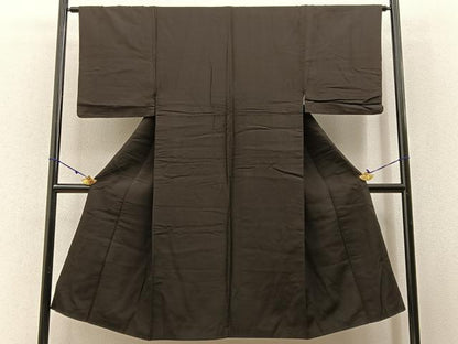 平和屋着物■男性 お召 縞 正絹 逸品 BAAW5740hj