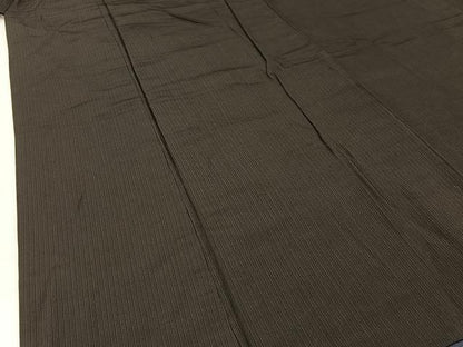 平和屋着物■男性 お召 縞 正絹 逸品 BAAW5740hj