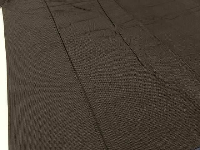 平和屋着物■男性 お召 縞 正絹 逸品 BAAW5740hj