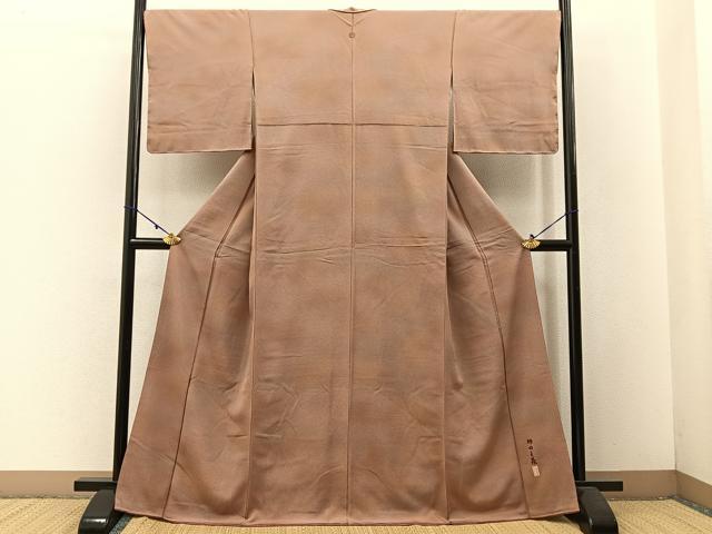 平和屋着物■本加賀友禅作家　押田正義監修　小紋　霞文　暈し染め　正絹　逸品　BAAW5751hj
