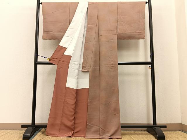平和屋着物■本加賀友禅作家　押田正義監修　小紋　霞文　暈し染め　正絹　逸品　BAAW5751hj