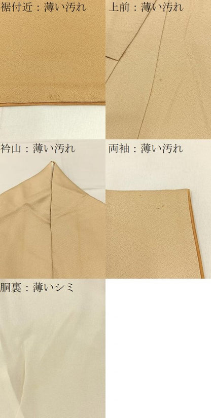 平和屋着物■訪問着　総刺繍　飾花文　暈し染め　金糸　正絹　逸品　BAAW5754hj