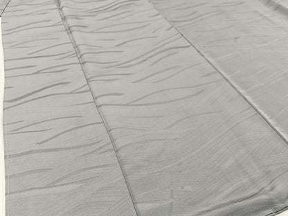 平和屋着物■上質な色無地 流水地紋 薄墨色 正絹 逸品 BAAW5759hj