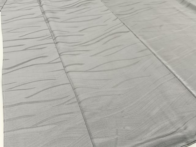 平和屋着物■上質な色無地 流水地紋 薄墨色 正絹 逸品 BAAW5759hj