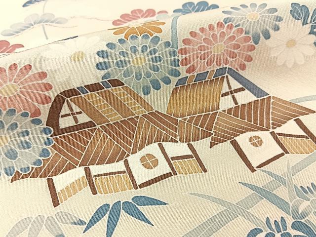 平和屋着物■訪問着　友禅　作家物　御所解文　正絹　逸品　BAAW5761hj