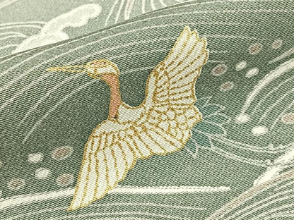 平和屋着物■訪問着　飛鶴浜松文　暈し染め　金彩　正絹　逸品　BAAW5771hj