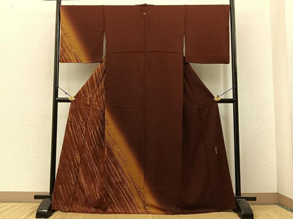 平和屋着物■訪問着　水野正夫　霞文　暈し染め　金彩　正絹　逸品　BAAW5806hj