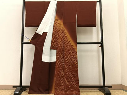 平和屋着物■訪問着　水野正夫　霞文　暈し染め　金彩　正絹　逸品　BAAW5806hj