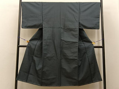 平和屋着物■男性　お召　80亀甲　正絹　逸品　未使用　BAAW5833hj
