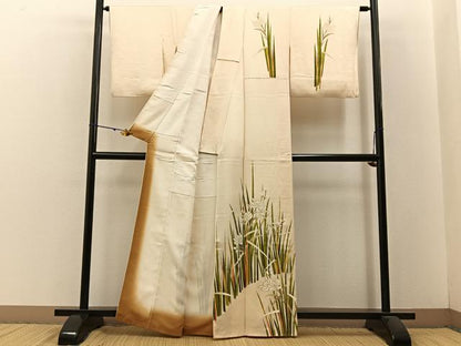 平和屋着物■訪問着　カトレア　金彩　正絹　逸品　BAAW5835hj