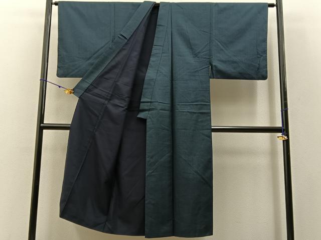 平和屋着物■男性　紬　100亀甲　正絹　逸品　BAAW5841hj