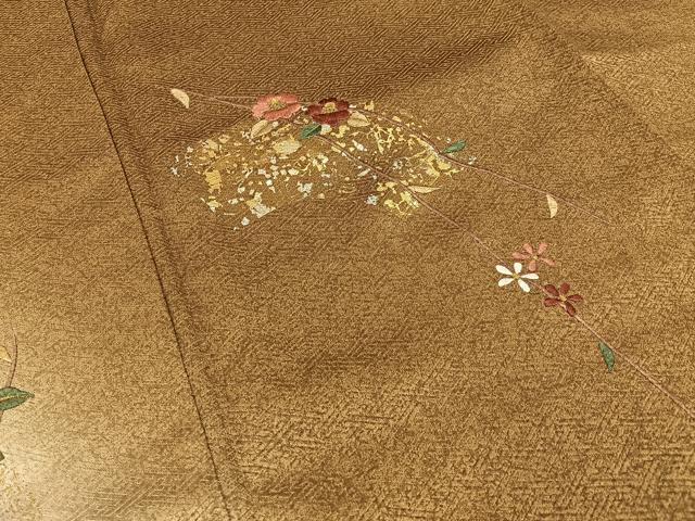 平和屋着物□訪問着 飾花文 暈し染め 三越扱い 正絹 逸品