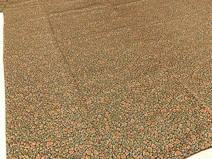 平和屋着物■上質な小紋　石畳文様　正絹　逸品　未使用　BAAW5857hj
