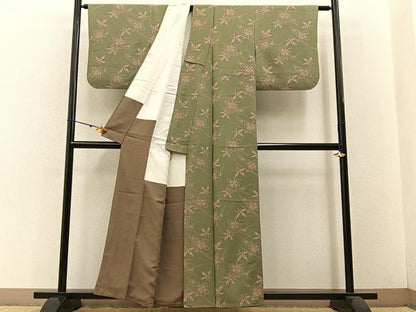 平和屋着物■上質な小紋　作家物　桐　正絹　逸品　BAAW5865hj