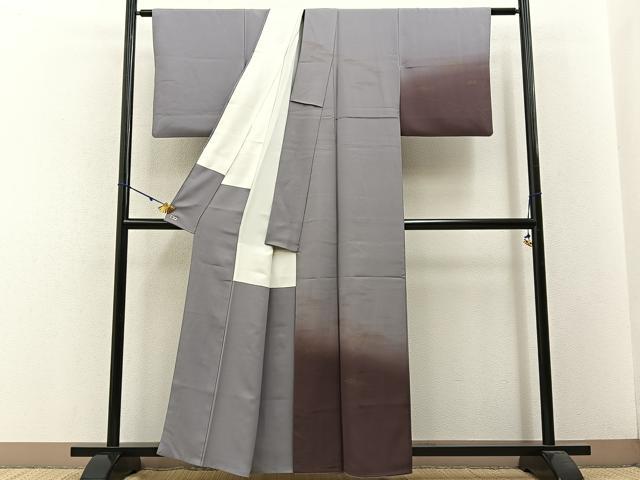 平和屋着物■訪問着　流水文　暈し染め　金彩　三越扱い　正絹　逸品　BAAW5873hj
