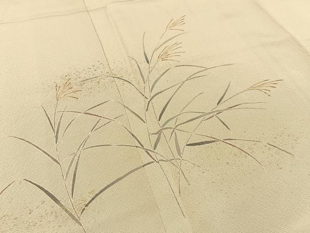 平和屋着物■訪問着　作家物　一珍染め　稲穂　金彩　鬼しぼ縮緬　正絹　逸品　未使用　BAAW5874hj