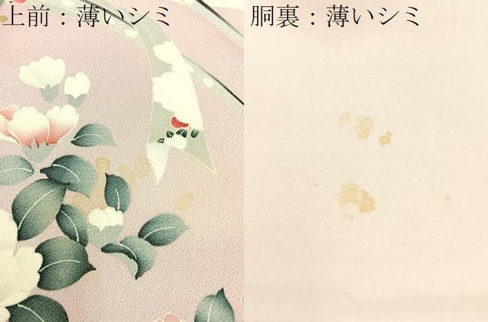 平和屋着物■訪問着　御所車花文　暈し染め　金彩　正絹　逸品　BAAW5879hj