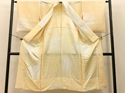 平和屋着物●長襦袢　無双仕立て　薔薇地紋　暈し染め　正絹　逸品　BAAW5920hj