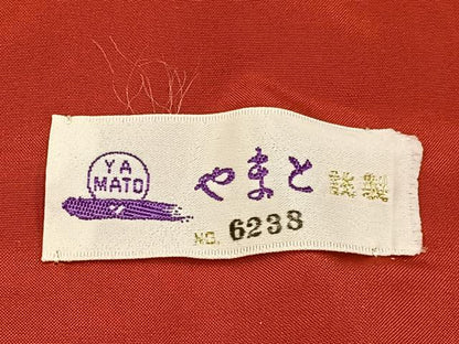 平和屋着物●本場大島紬　7マルキ　横段更紗花文　やまと誂製　正絹　逸品　BAAW5922hj
