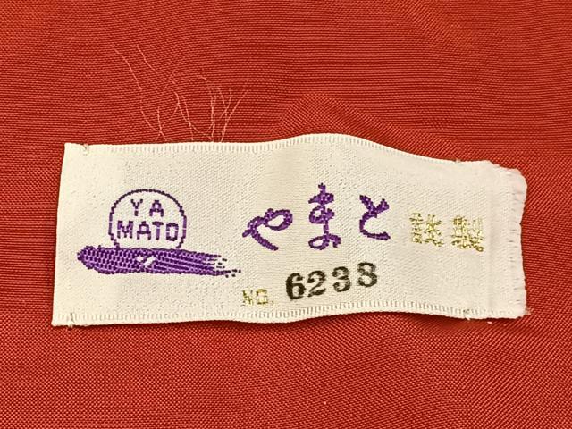 平和屋着物●本場大島紬　7マルキ　横段更紗花文　やまと誂製　正絹　逸品　BAAW5922hj