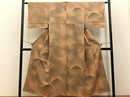 平和屋着物■訪問着 刺繍 重ね山文 暈し染め 正絹 逸品 BAAW5935hj