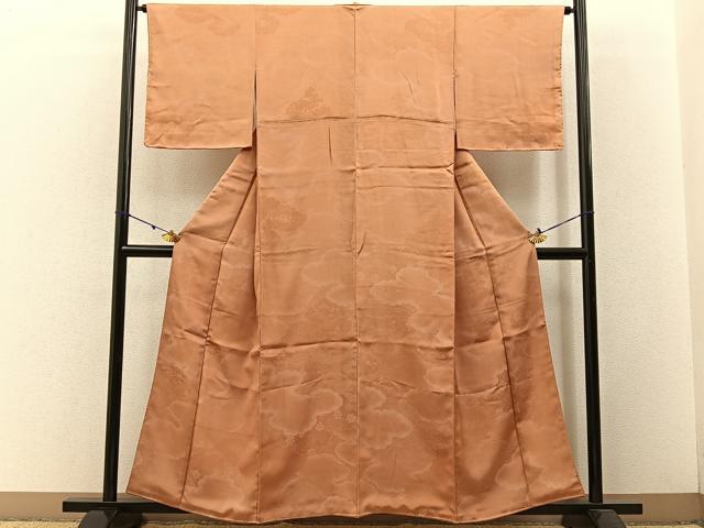 平和屋着物■上質な小紋 雲取花文 正絹 逸品 BAAW5938hj