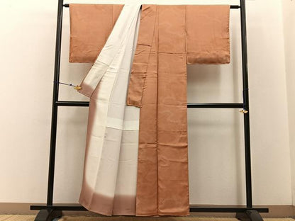 平和屋着物■上質な小紋 雲取花文 正絹 逸品 BAAW5938hj