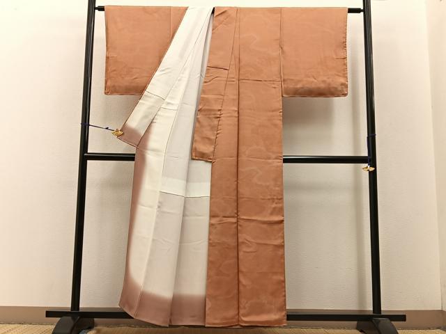 平和屋着物■上質な小紋 雲取花文 正絹 逸品 BAAW5938hj