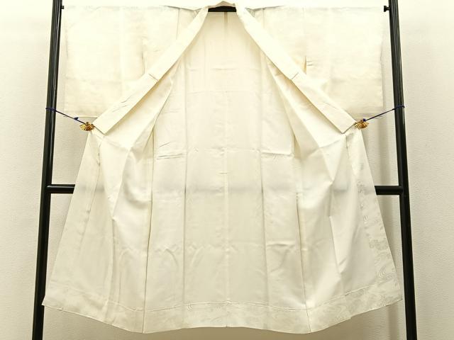 平和屋着物■長襦袢　袷　流水花地紋　洗える着物　BAAW5939hj
