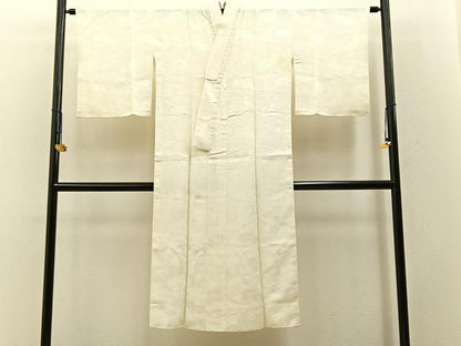 平和屋着物■長襦袢　袷　流水花地紋　洗える着物　BAAW5939hj