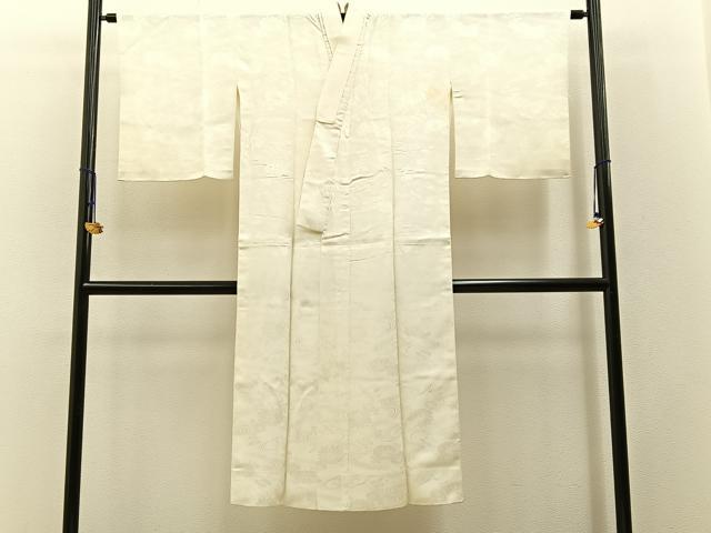 平和屋着物■長襦袢　袷　流水花地紋　洗える着物　BAAW5939hj