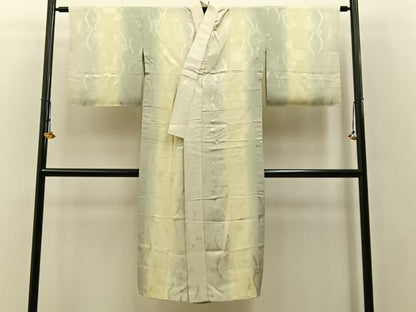 平和屋着物■長襦袢 無双仕立て 立涌花地紋 暈し染め 正絹 逸品 BAAW5948hj