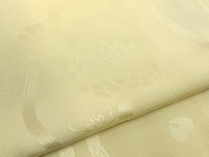 平和屋着物■長襦袢 無双仕立て 立涌花地紋 暈し染め 正絹 逸品 BAAW5948hj