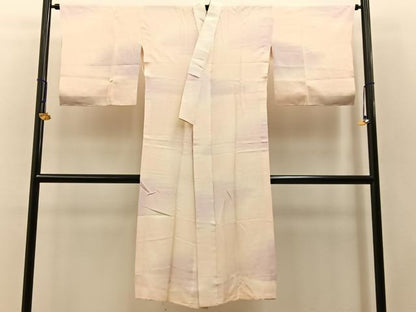 平和屋着物■長襦袢 無双仕立て 作家物 伊豆つばき染 霞文 暈し染め 正絹 逸品 BAAW5949hj