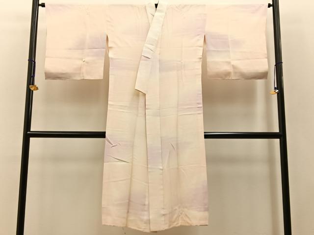 平和屋着物■長襦袢 無双仕立て 作家物 伊豆つばき染 霞文 暈し染め 正絹 逸品 BAAW5949hj