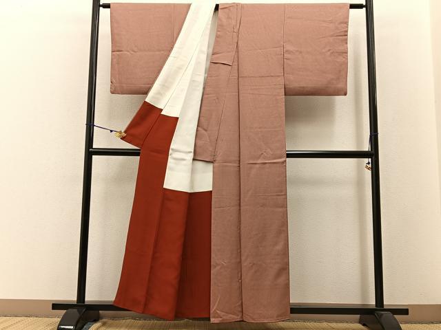 平和屋着物■江戸小紋 花菱文 正絹 逸品 BAAW5957hj