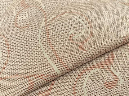 平和屋着物■上質な紬 唐草文 正絹 逸品 BAAW5962hj