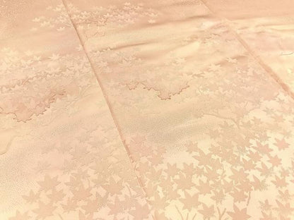 平和屋着物■訪問着　地紋起こし　楓　暈し染め　正絹　逸品　BAAW5971hj