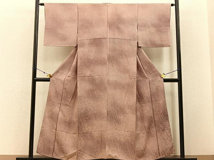 平和屋着物■上質な小紋 笹文 暈し染め 正絹 逸品 BAAW5974hj