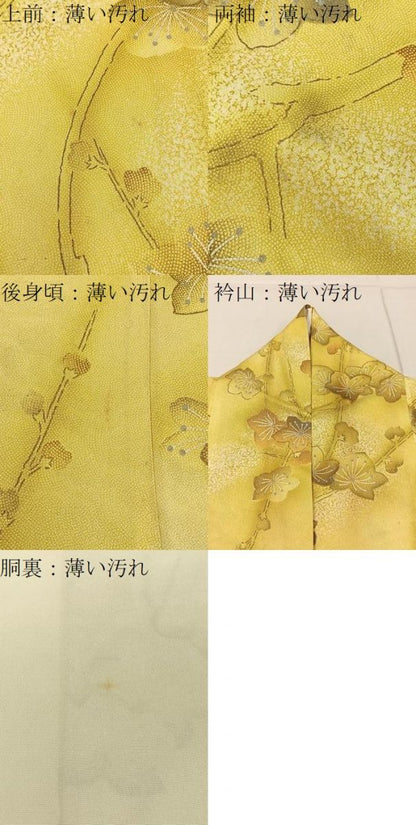 平和屋着物■上質な小紋 枝花文 金銀彩 正絹 逸品 BAAW5983hj