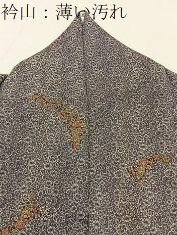 平和屋着物■上質な小紋 草花尽くし 正絹 逸品 BAAW5990hj